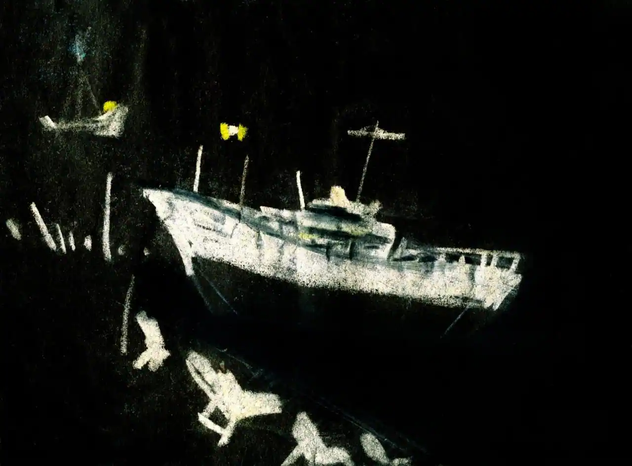 Mihail Zablodsky night highway France road trip cinematic darkness