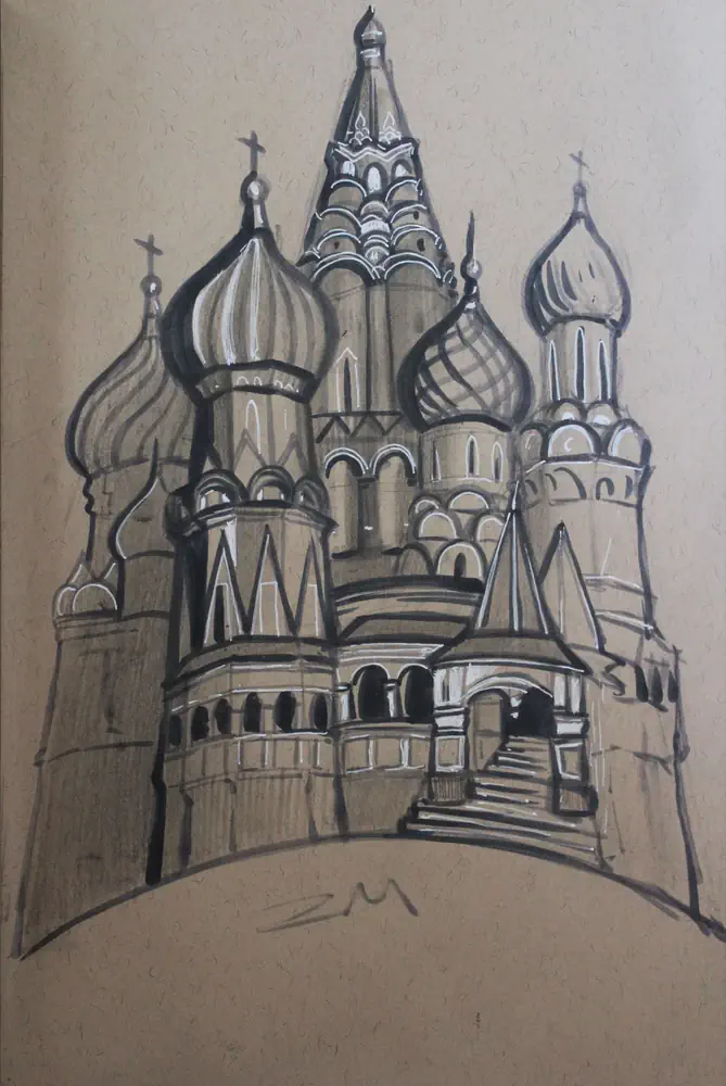 Mihail Zablodski  sketch Moscow
