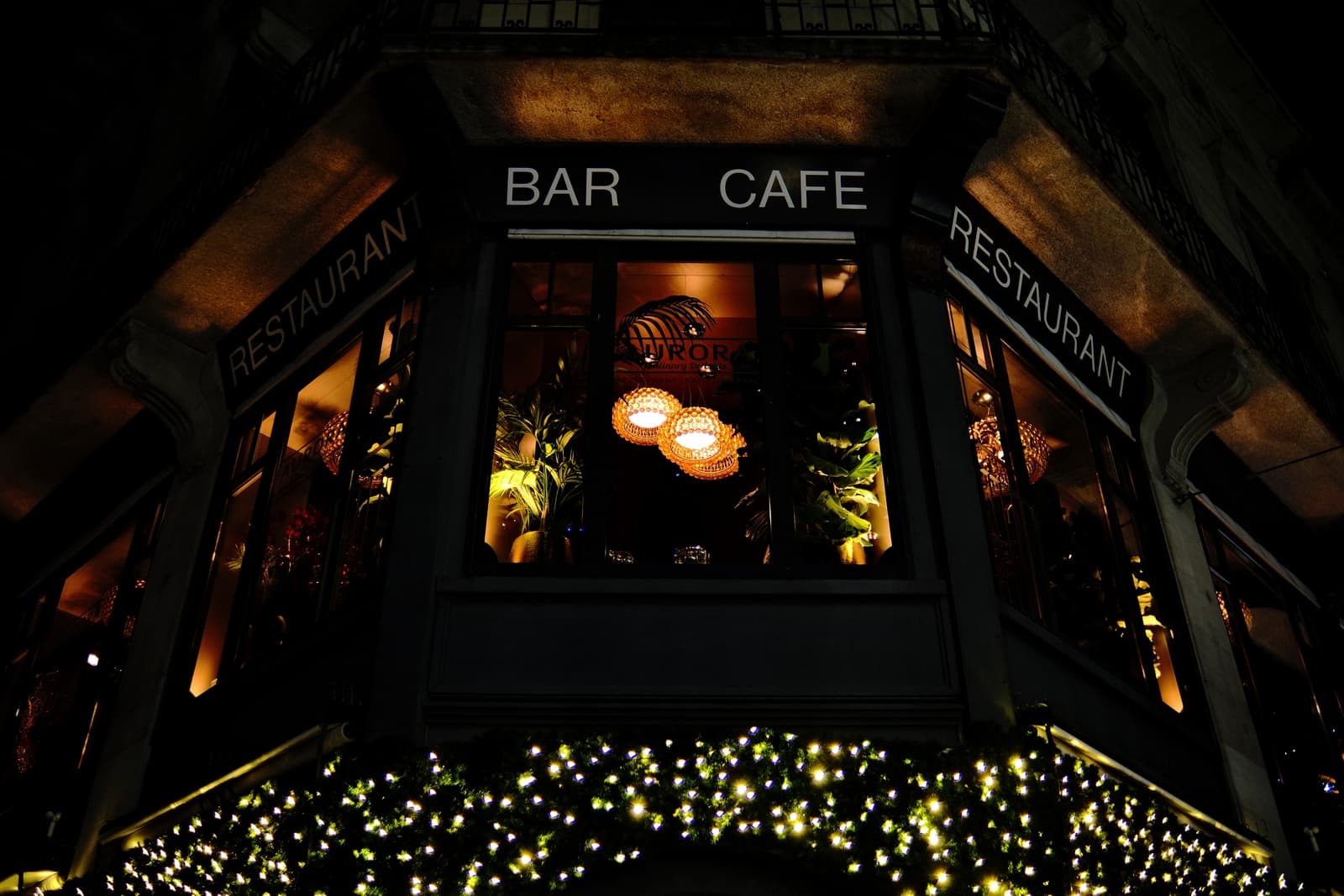 Zurich night cafe cinematic urban life Mihail Zablodsky