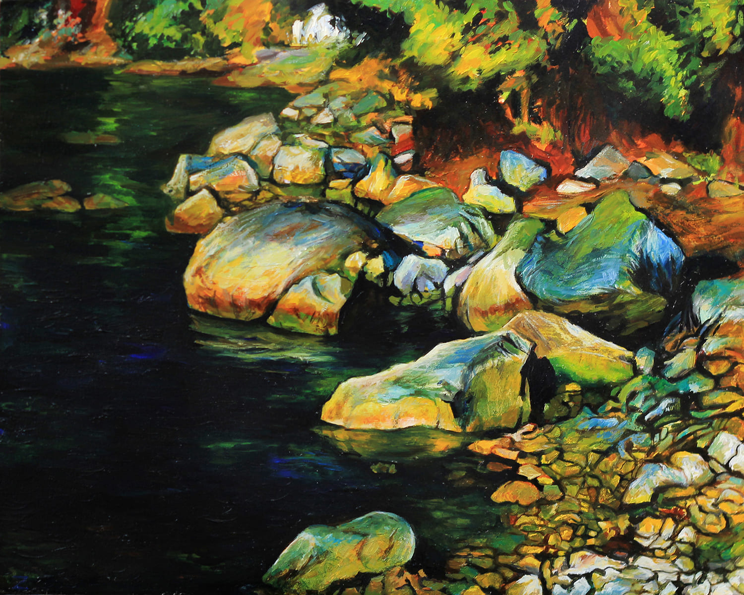 Mihail Zablodski -Water and stones near Palazzuolo